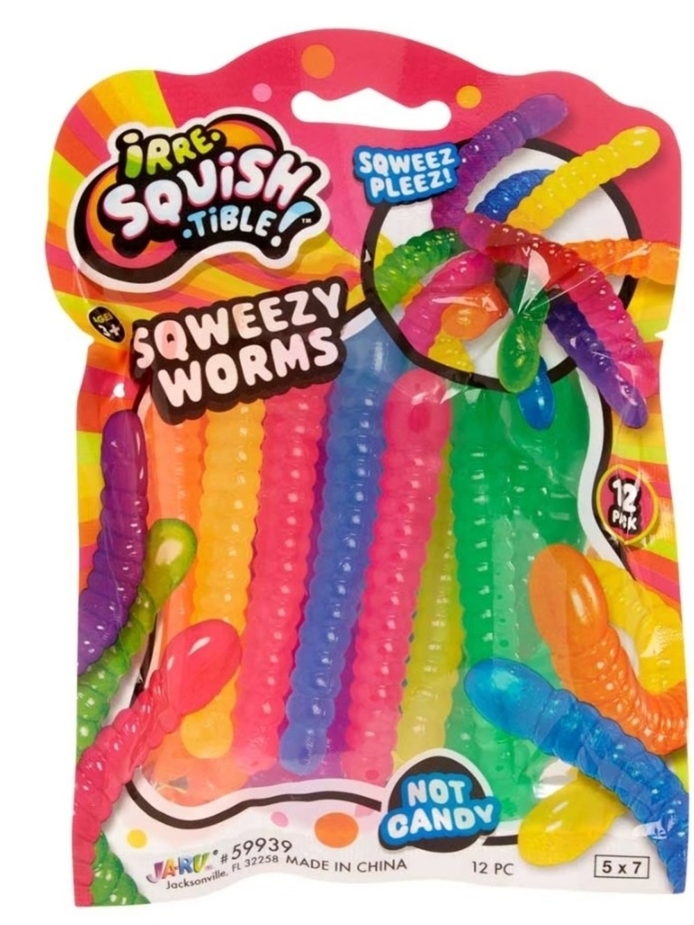 Squeezezy Worms - Multicolor Pack